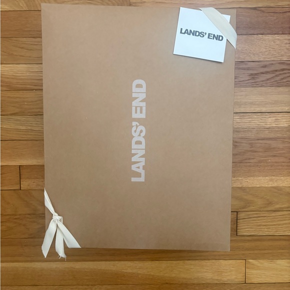 NWT Land’s End Men’s Full Length Turkish Terry Robe 100% cotton Size XL Blue - Picture 7 of 7